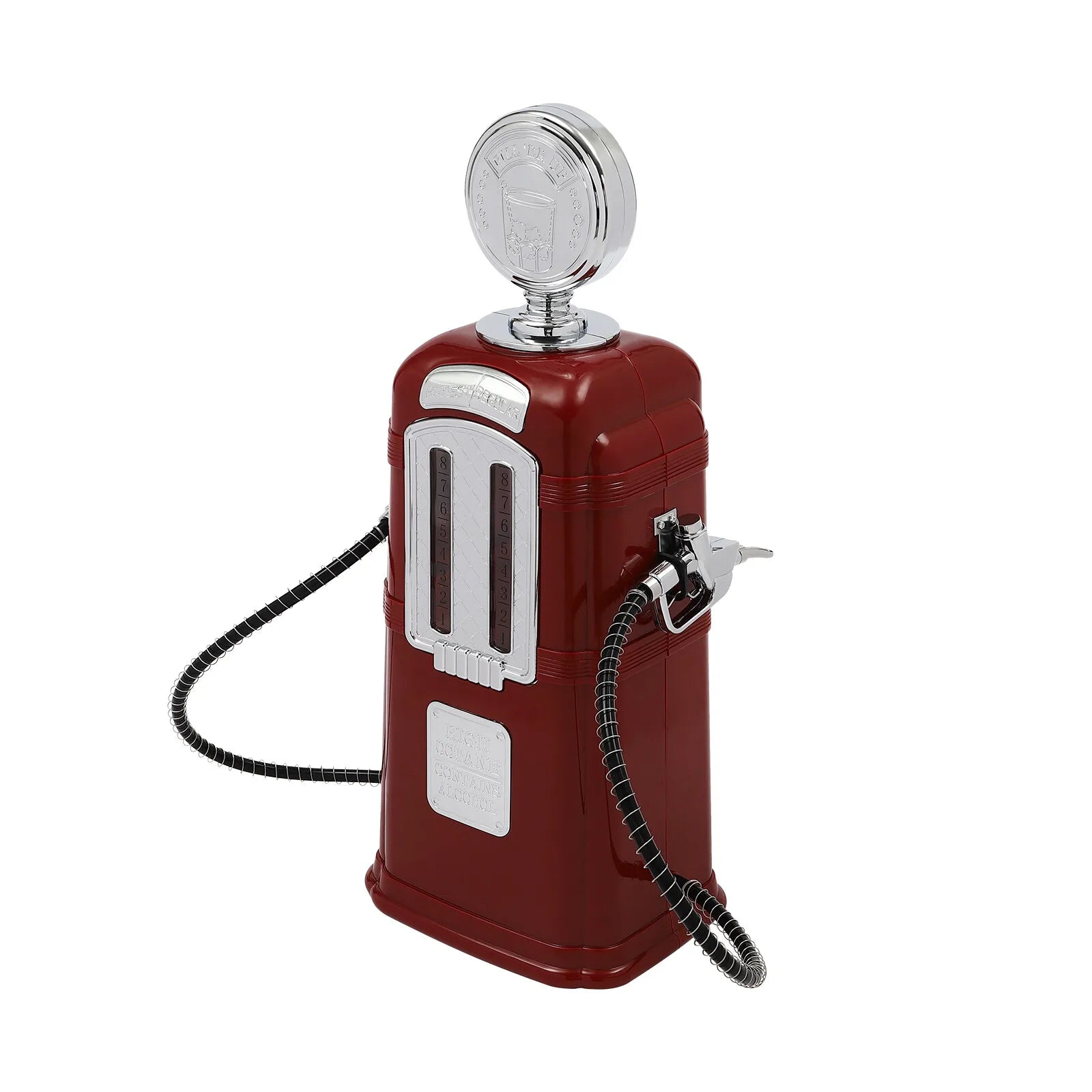 1.8L/60.86Oz Whiskey Dispenser Bottle Gas Pump Station Barware Tool With Double Guns