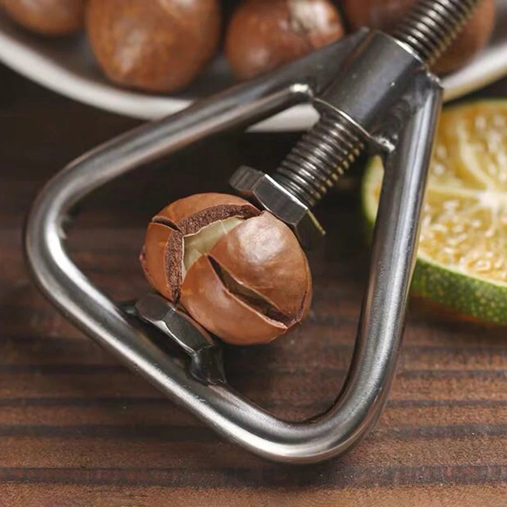 Nutcracker Chestnut Clip Nut Crackers Tools Stainless Steel Portable Nutcracker Chestnut Clip Heavy Duty for Nuts Walnuts