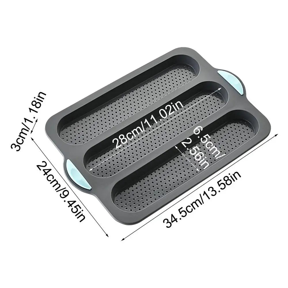 Bread Mold Sandwich Baking Liners Bread Loaf Forms 24x34.5cm/9.4x13.6inch French Bread Pan Silicone Professional Bakeware Baking